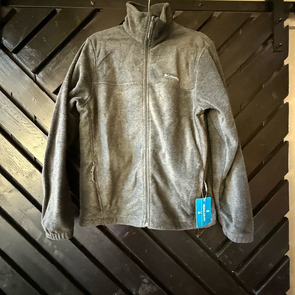 Columbia Charcoal Full-Zip Fleece Jacket